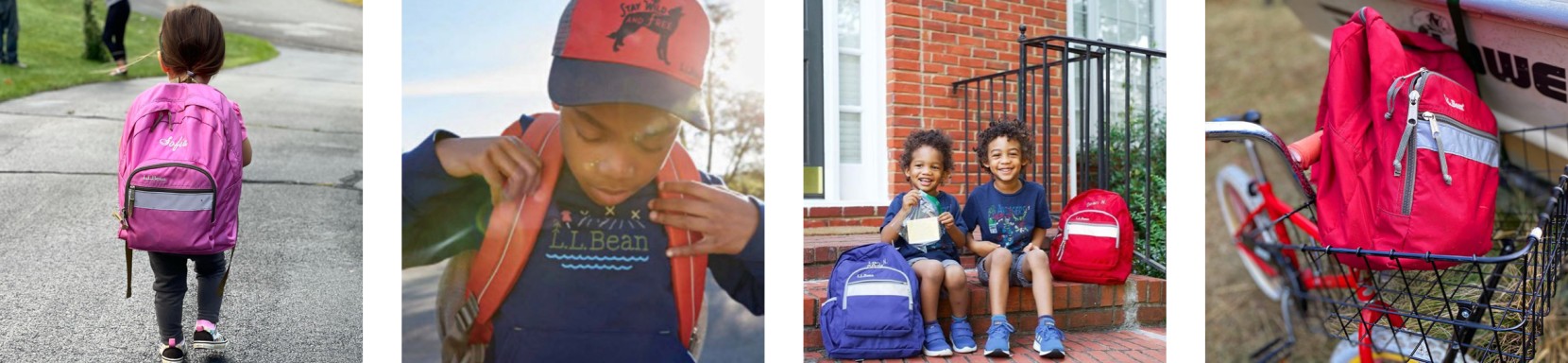 4 images of people enjoying the outdoors.