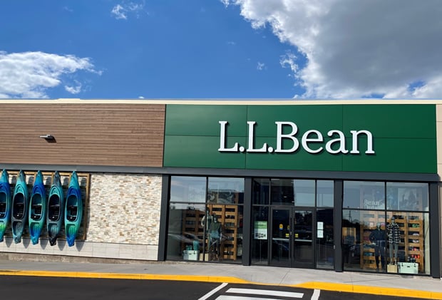 L.L.Bean store front at CF Champlain 
