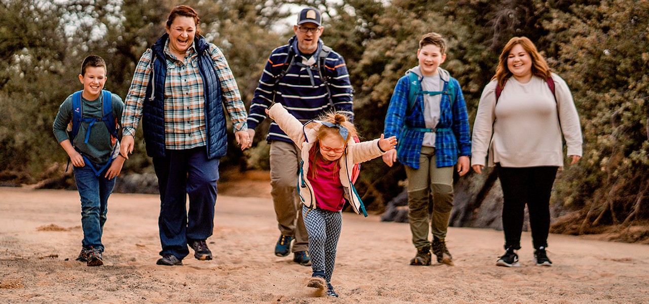 L.L.Bean Ambassador Melody Forsyth and her family.