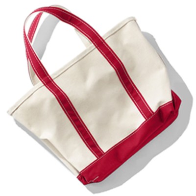 Image of a Boat and Tote with red handles