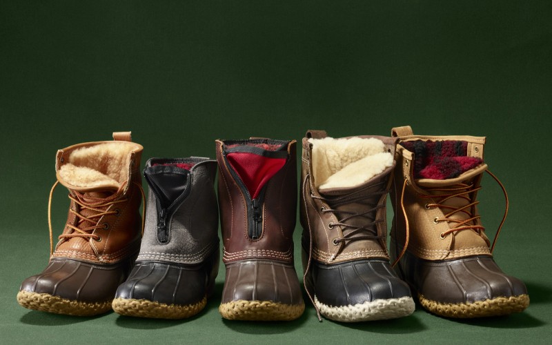 Image of 4 different styles of Bean Boots