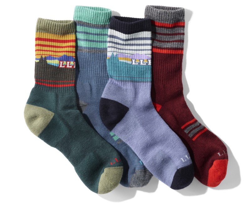 Image of 4 different colored socks