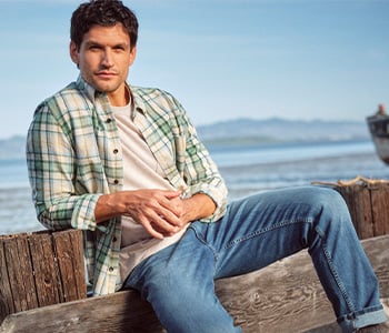 Men's Scotch Plaid Flannel Shirt