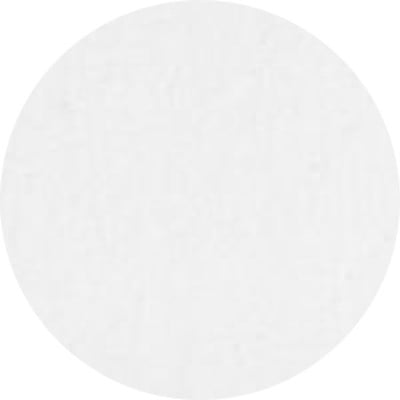 A circular swatch of a white bed sheet