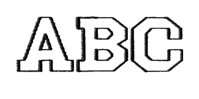 Image of Athletic monogram style.