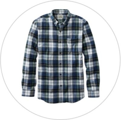 men's scotch plaid flannerl shirt