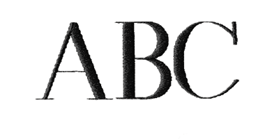 Image of Times Bold monogram style.